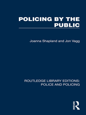 cover image of Policing by the Public